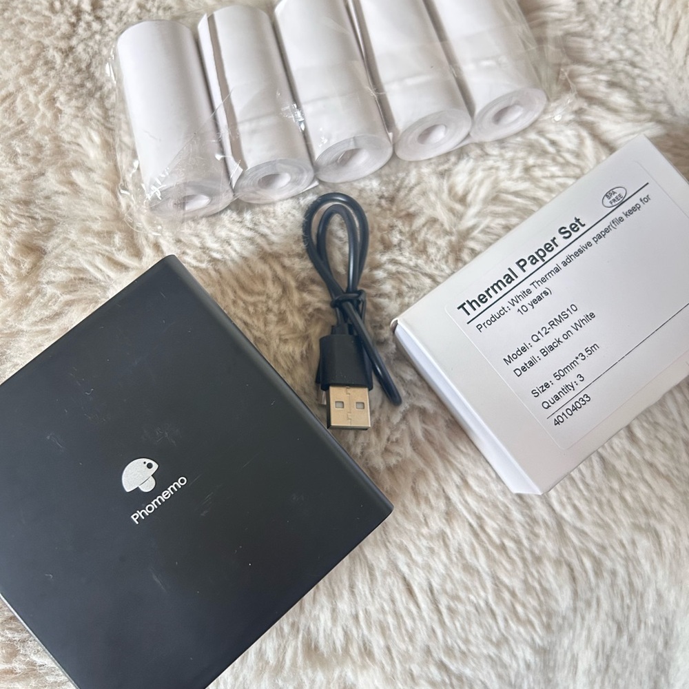 Phomemo Thermal Printer with Paper Rolls